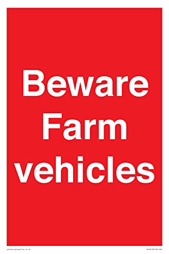 Beware Farm Vehicles, Cartello A4P, 200 X 300 Mm