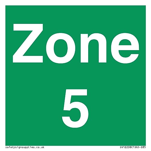 Cartello Zona 5, 85 X 85 Mm, S85