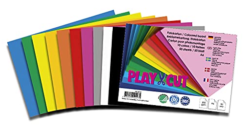 Play-Cut, Ph27600-99 - Cartoncino Fotografico, Formato A6, 300 G/M2, 50 Fogli, 10 Colori