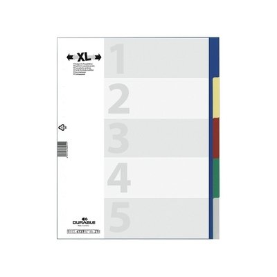 Durable Hunke & Jochheim - Divisori In Pp, Formato A4, 230 X 297 Mm, 10 Fogli