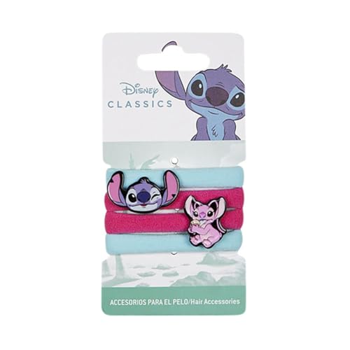 Accesorios Pelo Coletero 4 Piezas Stitch Multicolor