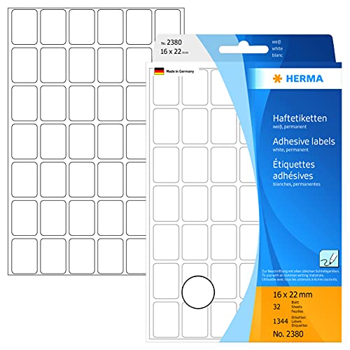 Herma Multi-Purpose Labels 16X22Mm White 1344 Pcs.