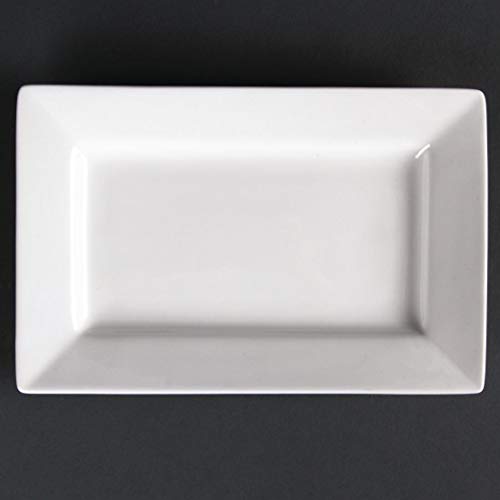 Lumina Belle Cina Cd629 Wide Rim Rettangolare Piatto (Confezione Da 6)