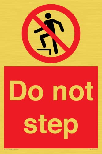 Cartello Do Not Step - 200X300Mm - A4P