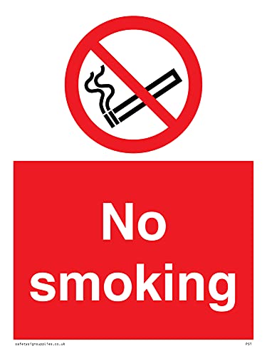 Confezione Da 5 – No Smoking Sign – 150 X 200 Mm – A5P