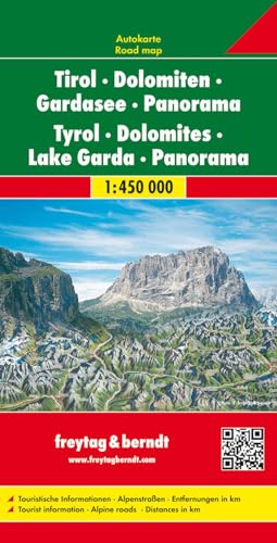 Dolomiti Pan.1:450.000 N.E.: Panorama Wegenkaart 1:450 000: Ak 26