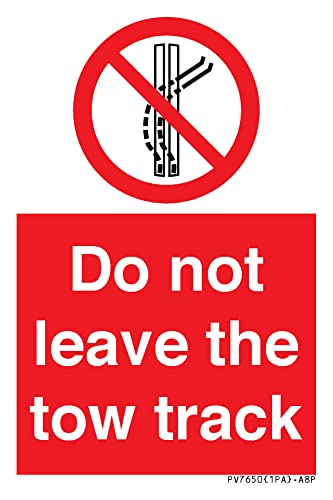 Cartello Con Scritta"Do Not Leave The Trail" (Do Not Leave The Trail), 50 X 75 Mm, A8P
