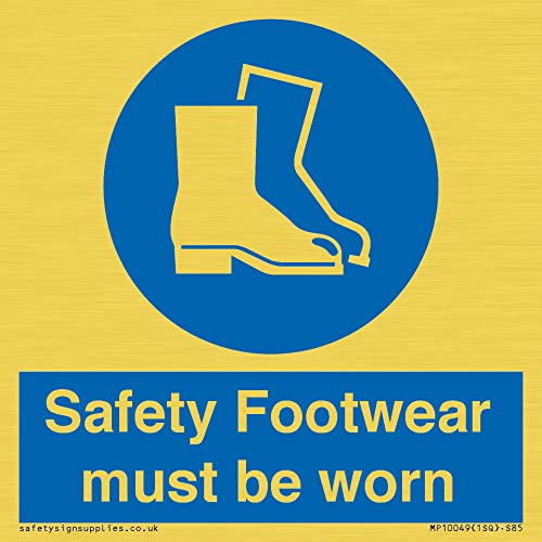 Safety Footwear Must Be Worn Sign - 85X85Mm - S85