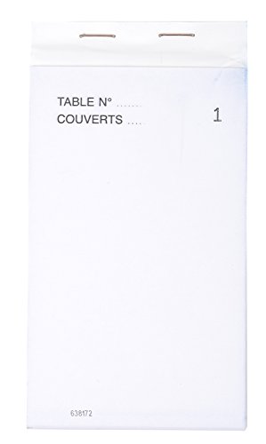 Exacompta 96202E, Modulistica, Formato Verticale Dell'Hotel, 50 Fogli, 15 X 8 Cm, Confezione Da 10 Blocchi