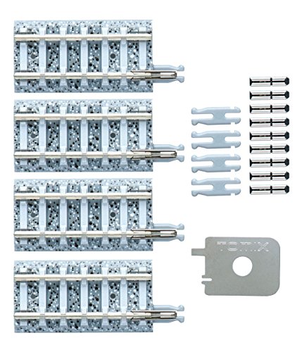 Tomytec- Modellino 4 Binari Di Transizione In Ghiaia, Colore Bianco, 971530