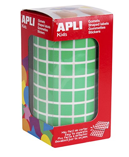Apli Kids - Rotolo Di Gommini Quadrato 10 Mm Verde