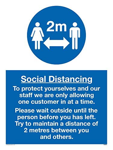 Vichingo Signs Social Distancing Segno - Vinyl/Sticker
