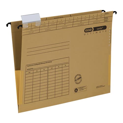 Vertic-Cartellina Portadocumenti A Sospensione, Formato A4, Confezione Da 10