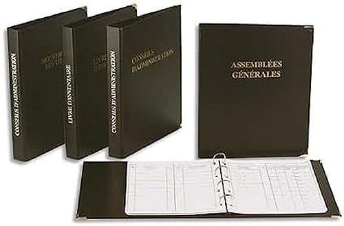 Reliure Registre Economique 32X26Cm 4 Anneaux Avec Recharges De 100 Feuillets - Assemblees Generales