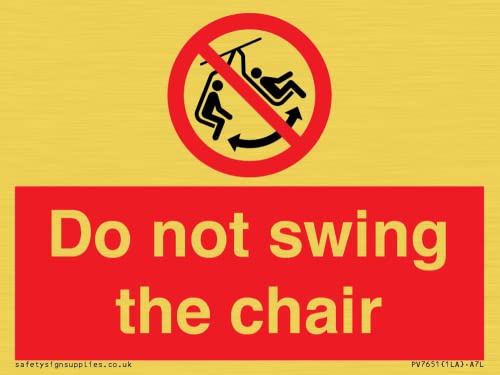 Targa Do Not Swing The Chair - 100 X 75 Mm - A7L