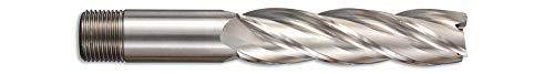 Presto 411314.06.0 - Frese A Testa Lunga In Acciaio Ad Alta Velocità, Bs122/4, Gambo A Vite, 4 Flauto, Diametro 4,00 Mm, Lunghezza 70 Mm, Lunghezza Fl