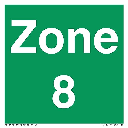Cartello Zona 8 – 85 X 85 Mm – S85