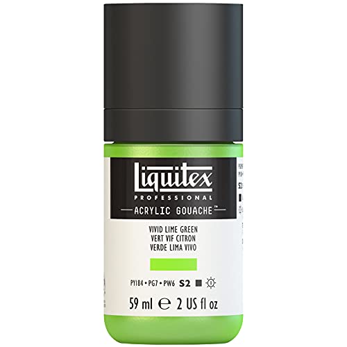 Liquitex Acrylic Gouache - Colore Acrilico Effetto Gouache 59 Ml - Vivid Lime Green