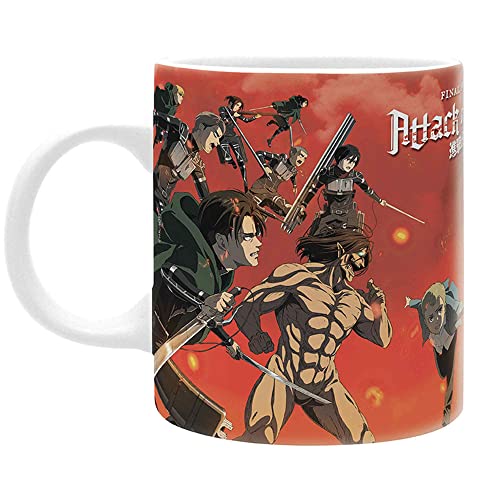 Abystyle L'Attaque Des Titans - Scène De Bataille - Mug 320 Ml