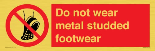 Do Not Wear Metal Borchie Calzature Segno - 600X200Mm - L62