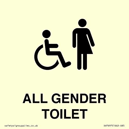 S85 - Cartello Specifico Per Disabili E Non Sesso, 85 X 85 Mm