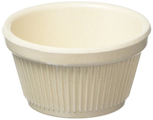 Stalwart Mz20012 Fluted Ramekin, Bambù, 2 Oz, Bianco Naturale