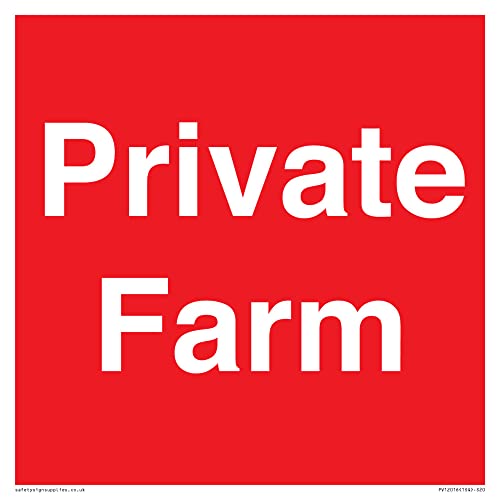 Cartello Private Farm - 200 X 200 Mm - S20