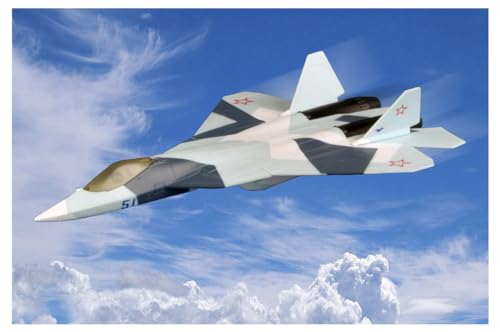 Hobbyboss Hbb81903 200Mm Snap Kit-Russo T-50 Pak-Fa Scala Modello, Colore Modellato