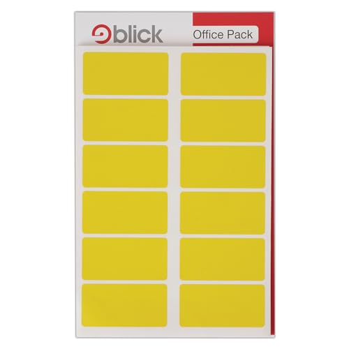 Blick Etichette Autoadesive Per Ufficio, Rettangolari, 25 Mm X 50 Mm, 320 Etichette, Per Casa, Ufficio, Famiglia, Scuola, Lettere