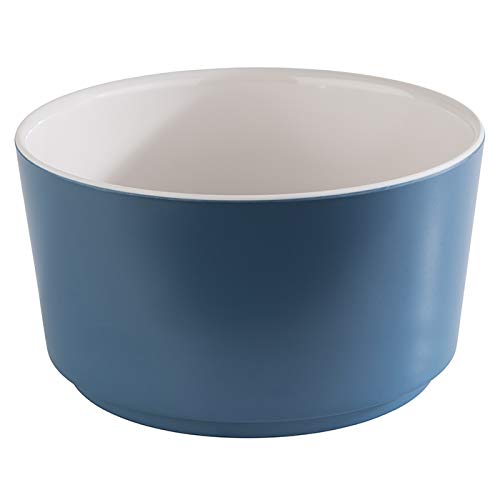Ciotola Aps"Happy Buffet", Ciotola, Ciotola Rotonda Da Buffet, Ciotola In Melamina, Bianco/Blu, Ø 13,0 Cm, Altezza 7 Cm, Per 0,6 Litri Di Capacità