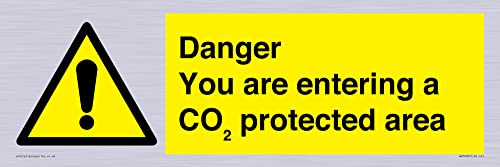 Danger You Are Entering A Co₂ Protected Area Sign - 450X150Mm - L41