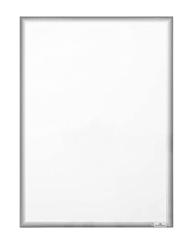 Durable 502257 - Cartellina Portadocumenti Formato A3, Ad Adesione Statica, Resistente Ai Raggi Uv, Per Superfici In Vetro, 5 Pezzi, Colore: Grigio
