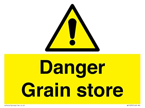 Danger Grain Store Cartello - 200 X 150 Mm - A5L