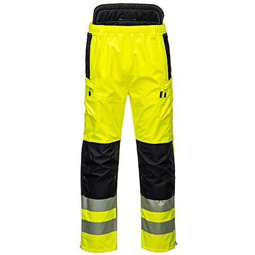 Portwest Pw3 Hi-Vis Extreme Pantalone Taglia: L, Colore: Giallo/Nero, Pw342Ybrl