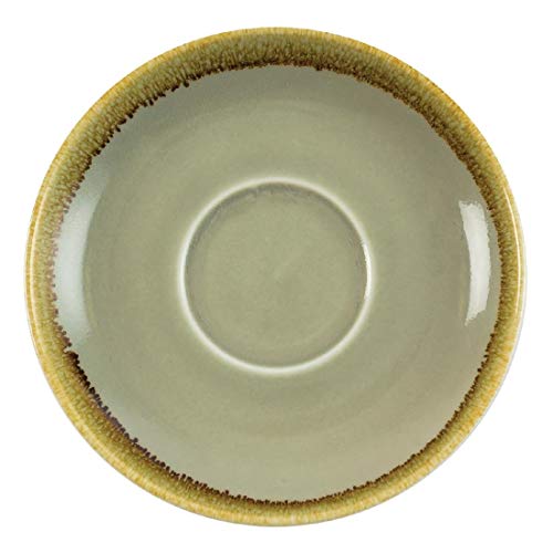 Olympia Kiln Gp481 Cappuccino Piattino Muschio, 160 Mm (Confezione Da 6)