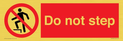 Cartello Do Not Step - 300X100Mm - L31
