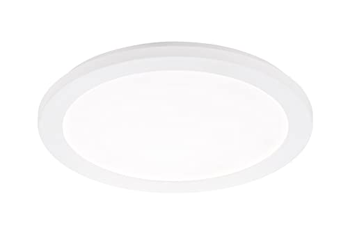Fischer & Honsel Lampada Da Soffitto Gotland | Bianco | Vetro Acrilico – Bianco | Diametro 40,00 Cm | Sporgenza: 3,00 Cm | Dimmerabile Su 3 Livelli | 