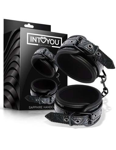 Esposas Para Muñeca Ajustable Sapphire Cuero Vegano