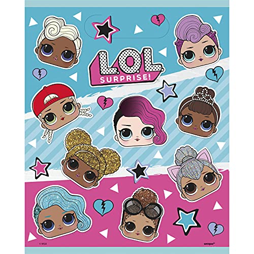 Unique Borse Per Feste-Lol Surprise Party-Confezione Da 8, Multicolore, 23803