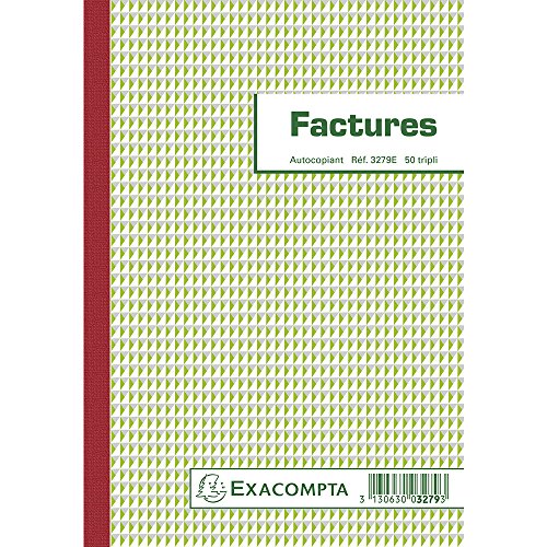 Manifold Factures Con Scritta Ncr Triplice Copia Iva 21 X 14,8 Cm 50