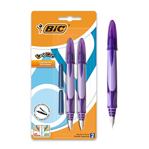 Bic Easyclic - Confezione Di 2 Penne Stilografiche, Colori Assortiti