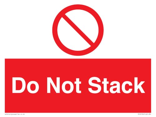Cartello "Do Not Stack", 200 X 150 Mm, Formato A5L