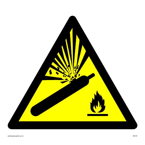 Confezione Da 5 – S15 – S15 Con Simbolo Della Bombola Del Gas, 150 X 150 Mm