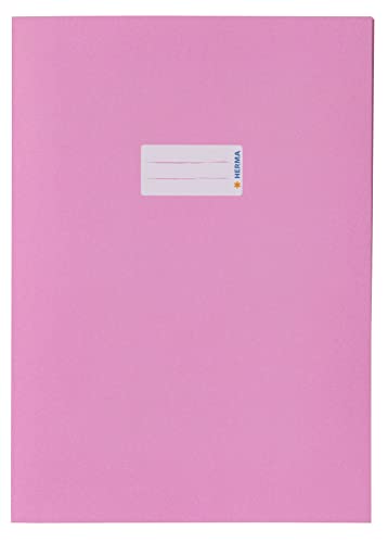 Herma 7048 Copertine Per Quaderni, Formato A4, 10 Pezzi, Copertina Per Quaderni Con Etichetta In Carta Riciclata Resistente E Colori Intensi, Set Di C