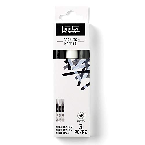 Liquitex Paint Marker 3 Pennarelli Punta Fine Colori Essenziali