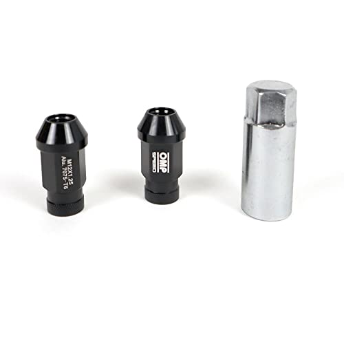 Set Tuercas Alluminio Omp 7075 Llave 19 L:40Mm M14X1.25