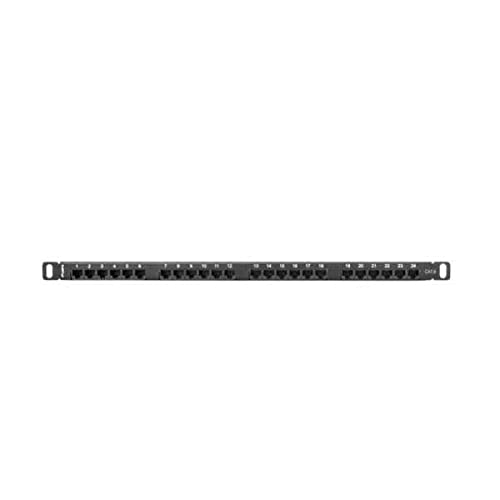 Lanberg Ppu6-0024-B Rack Cabinets Lanberg Patch Panel 24 Port 1U, Cat. 6, Shielded, Nero