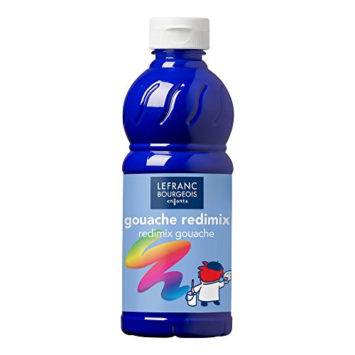 Lefranc Bourgeois 188009 - Guazzo, Blu (Oltremare), 500 Ml, 1 Pezzo