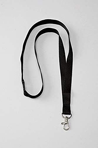 Avery - Scatola Di 10 Girocollo, Con Moschettone, 44 Cm Di Lunghezza X 1,5 Cm Di Larghezza Nero