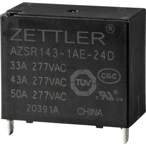 Zettler Electronics Azsr143-1Ae-24D Power Relè 24 V/Dc 50 A, 1 Chiusura